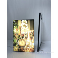 Slim Wall Mounted Textile Light Box of Restaurant